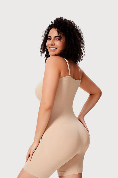 Strapless Butt Lifting Body Shaper - Beige